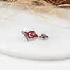 turk bayragi model zirkon tasli rozet